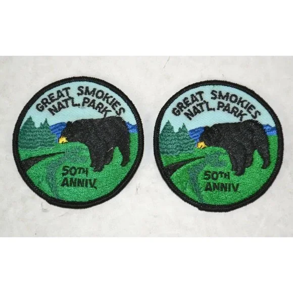 Vintage 1984 Lot of 20 Great Smoky Mountains Patches 50th anniversary NOS - Picture 2 of 5